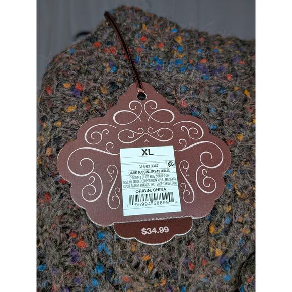 Knox Rose Sweater Chunky Knit Brown Blue Red Orange Long Sleeve High Neck - Picture 5 of 8
